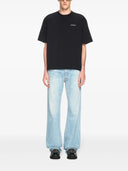 TRICOU OFF WHITE, Barber Arrow, Cotton, Black, Skate Fit