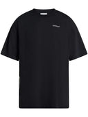 Tricou OFF WHITE, 3D Logo Print, Black, Oversized
