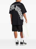 Tricou OFF WHITE, 3D Logo Print, Black, Oversized