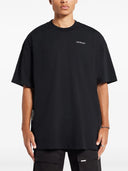 Tricou OFF WHITE, 3D Logo Print, Black, Oversized
