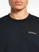 Tricou OFF WHITE, 3D Logo Print, Black, Oversized