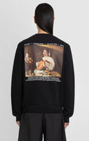Bluza Off White, Bumbac, Print Caravaggio, Black