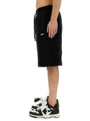 Pantaloni Scurti OFF WHITE, Logo Embroidered Drawstring Shorts