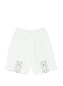 Bermude OFF WHITE, Logo Detailed Drawstring Shorts, Alb