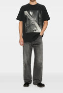Tricou PURPLE,  T-shirt with print, black
