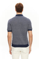 Tricou GRAN SASSO,  Men's Knit Zip Up Polo