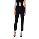 PANTALONI ELISABETTA FRANCHI, Logo Insert, Classic, Black