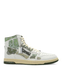 Sneakers AMIRI, Street Style,Unisex, Bandana Print, Kaki
