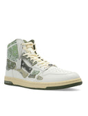 Sneakers AMIRI, Street Style,Unisex, Bandana Print, Kaki