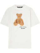 Tricou PALM ANGELS, Bear In Mind, Logo Print, White