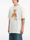 Tricou PALM ANGELS, Bear In Mind, Logo Print, White