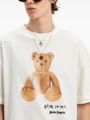 Tricou PALM ANGELS, Bear In Mind, Logo Print, White