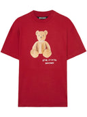 Tricou PALM ANGELS, Bear In Mind, Logo Print, Red