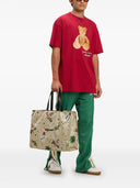 Tricou PALM ANGELS, Bear In Mind, Logo Print, Red