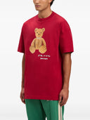 Tricou PALM ANGELS, Bear In Mind, Logo Print, Red