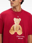 Tricou PALM ANGELS, Bear In Mind, Logo Print, Red