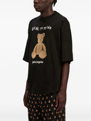 Tricou PALM ANGELS, Bear In Mind, Oversized, Black