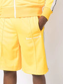 Pantaloni scurti PALM ANGELS, CCLASSIC TRACK SHORTS YELLOW