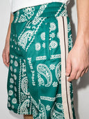 Pantaloni scurti  PALM ANGELS, Bandana Track Shorts, Green