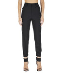 Pantaloni Dsquared2, Insertie incolora, Negru