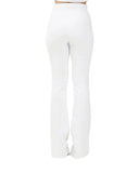 Pantaloni ELISABETTA FRANCHI, Trousers in technical bi-elastic fabric with belt, Negru