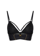 Top ELISABETTA FRANCHI, Tulle bra with elastic straps