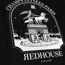 Tricou Redhouse, Pegasus Atelier Print, Black, Regular Fit