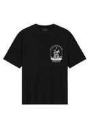 Tricou Redhouse, Pegasus Atelier Print, Black, Regular Fit