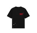 Tricou REDHOUSE, 307 BLACK TEE, Oversized fit
