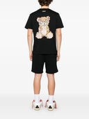 TRICOU BARROW, Raised Logo, Bear Print, Black