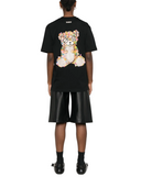 TRICOU BARROW, Raised Logo, Bear Print, Black