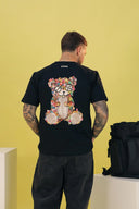 TRICOU BARROW, Raised Logo, Bear Print, Black