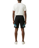 Pantaloni scurti MARCELO BURLON, wings print bermuda, Negru