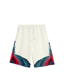 Pantaloni scurti MARCELO BURLON, wings print bermuda, Alb