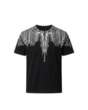 Tricou MARCELO BURLON, wings print t-shirt, Negru