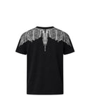Tricou MARCELO BURLON, wings print t-shirt, Negru