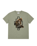 Tricou MARCELO BURLON, tiger logo print t-shirt, Negru