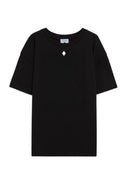 Tricou MARCELO BURLON, with logo print on the front and County of Milan, Black