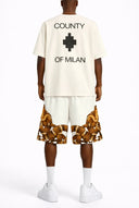 Tricou MARCELO BURLON,  with logo print on the front and County of Milan