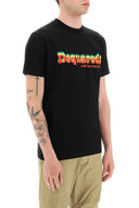 Tricou DSQUARED2, Cool Logo Multicolor, Negru