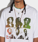 Tricou DSQUARED2, Bob Marley Postcards, Alb