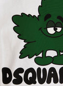 Tricou DSQUARED2, Cool Fit Leaf, Alb
