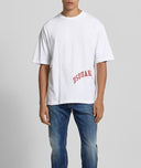 TRICOU DSQUARED, Logo-Print T-shirt , Loose Fit, Alb