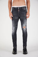 JEANS DSQUARED2, Insertii uzate, Gri inchis Cool Guy