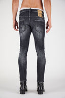 JEANS DSQUARED2, Insertii uzate, Gri inchis Cool Guy