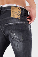 JEANS DSQUARED2, Insertii uzate, Gri inchis Cool Guy