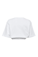 Tricou DSQUARED2, Summer Lovers, Gathered Relax Fit, White
