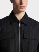 JACHETA DSQUARED2,Denim Pinstripe Blouson