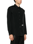 Camasa DSQUARED2, Text Print, Headquarter Dropped Design, Full Black