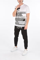 Tricou Dsquared2, Alb, Insertie text